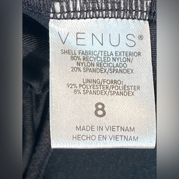 VENUS Swim Dress One Piece, Wire Free, Black, Size 8, NWOT - Picture 5 of 8